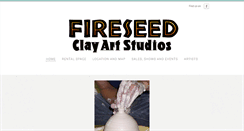 Desktop Screenshot of fireseedclaystudios.com